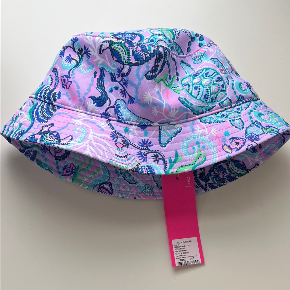 Lilly Pulitzer Purple Paisley Bucket Hat